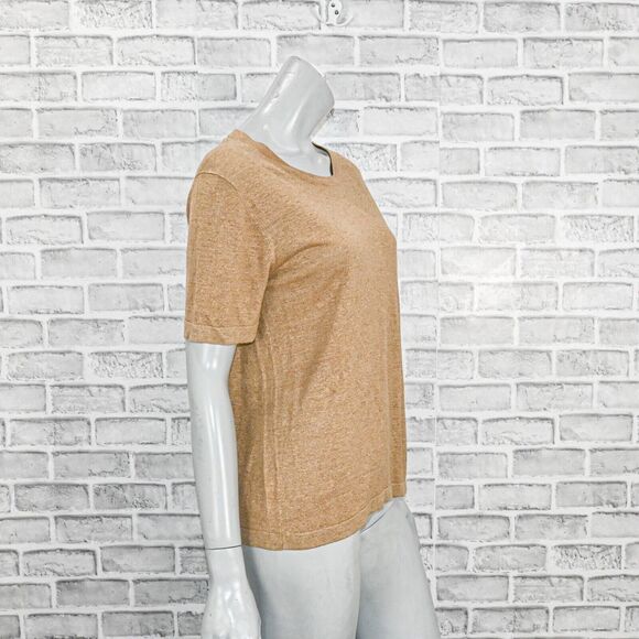 Jenni Kayne Women's Hemp Blend Tee t-shirt in heather camel brown sz M - Picture 5 of 9